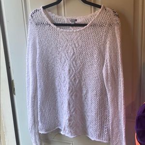 Aerie knit white sweater